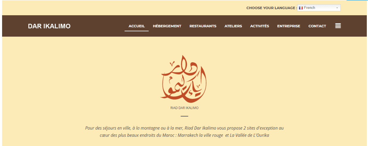 Riad Dar Ikalimo Site Web Marrakech