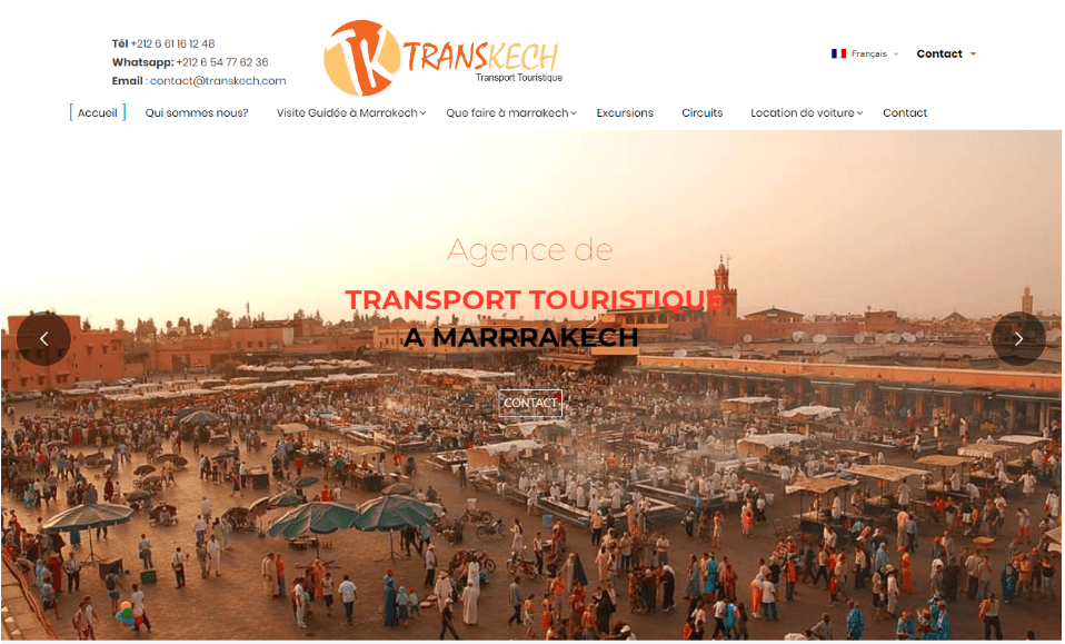 Transport Touristique Site Web Marrakech