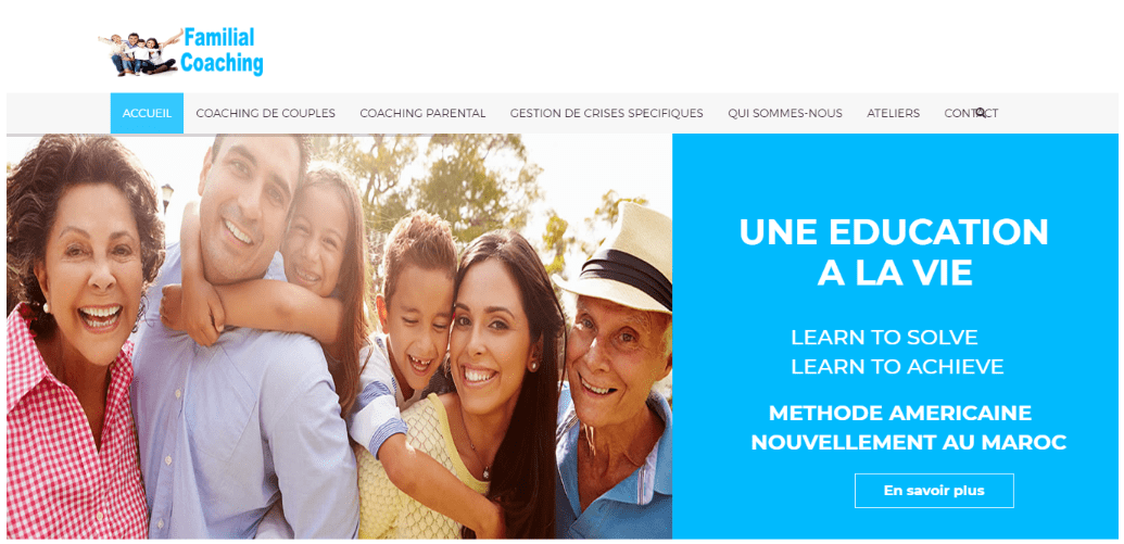 Familial Coaching Site Web Marrakech