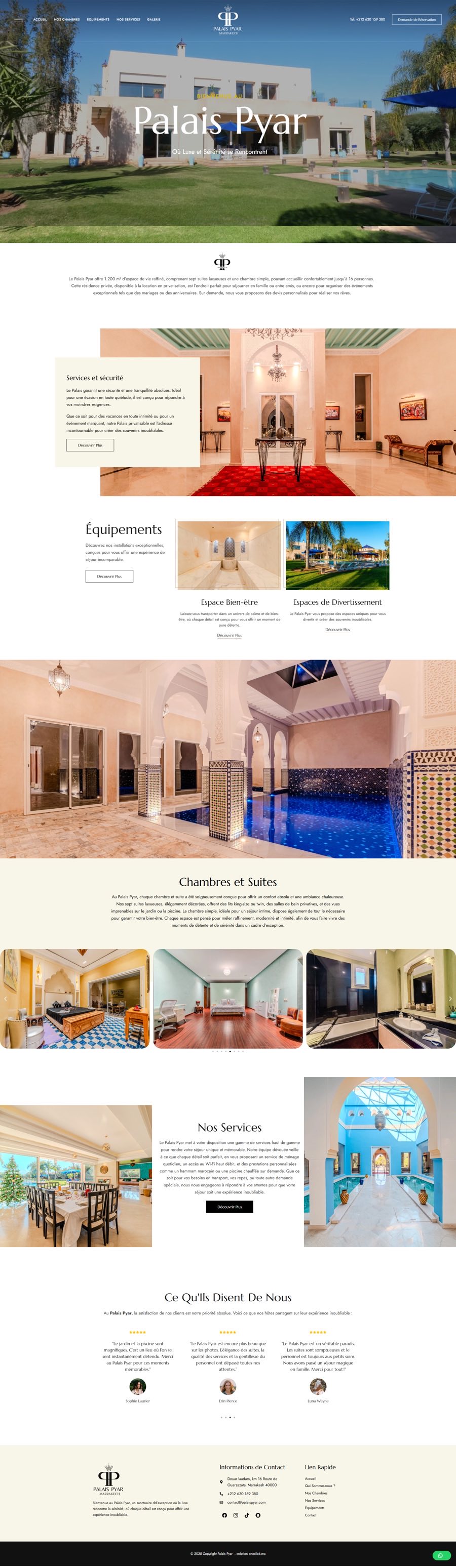 Réalisation digitale Marrakech - Palais Pyar Marrakech