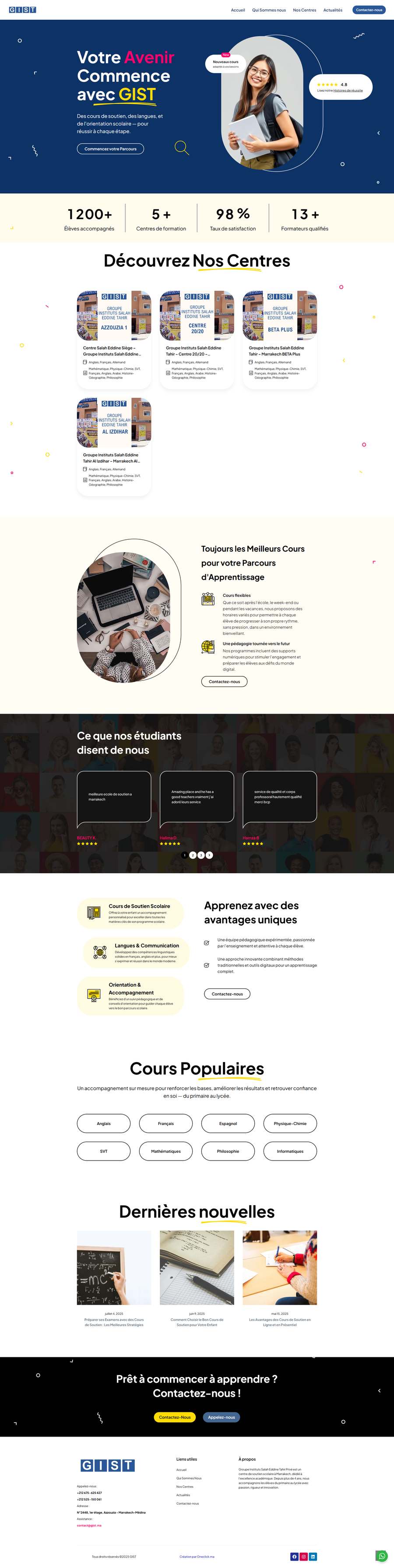 Réalisation site web Marrakech - Gist