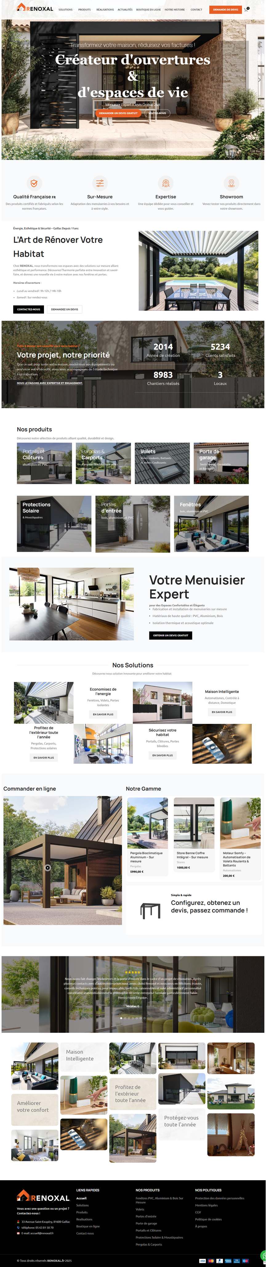 Réalisation site web Marrakech - Renoxal